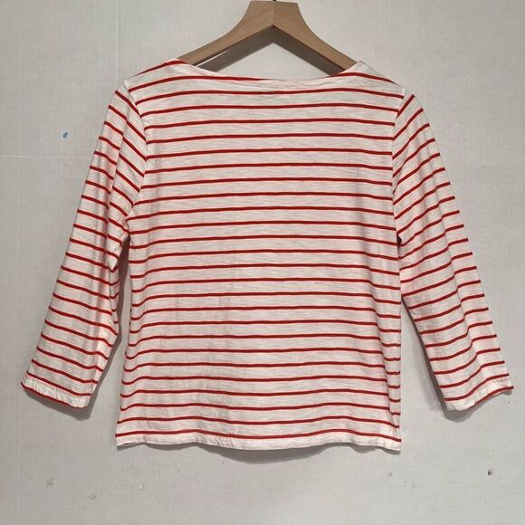 J Crew Striped Boatneck Tee    Size S - Picture 2 of 3